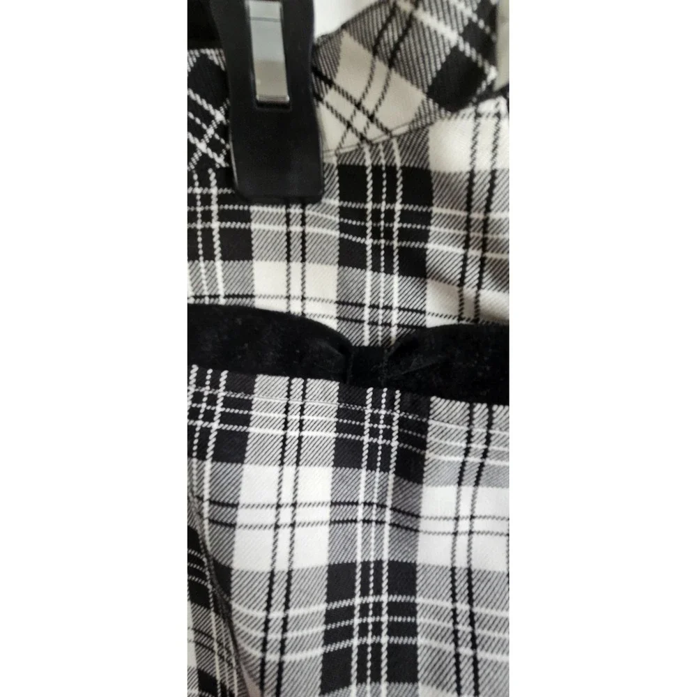 NWT VTG TALBOTS KIDS black white mini skirt bowtie pockets girl sz 20‎